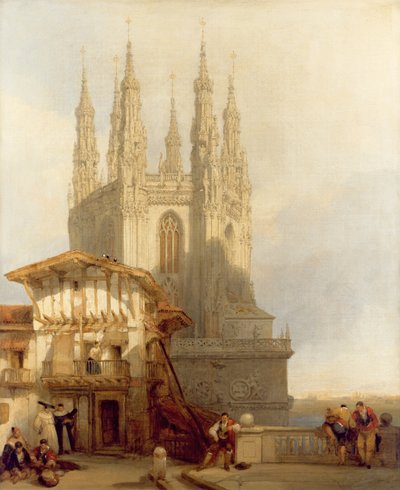 The Entrance to the North Transept, Burgos Cathedral, 1835 by David Roberts